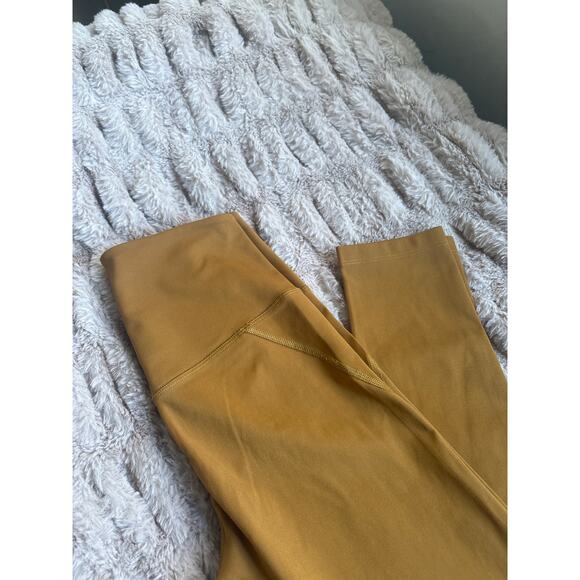 Girlfriend Collective Compressive High Rise Leggings Size XS Saddle Golden Brown - Picture 3 of 9